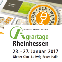 Agrartage Rheinhessen 23. bis 27. Januar 2017. Wir sind dabei!